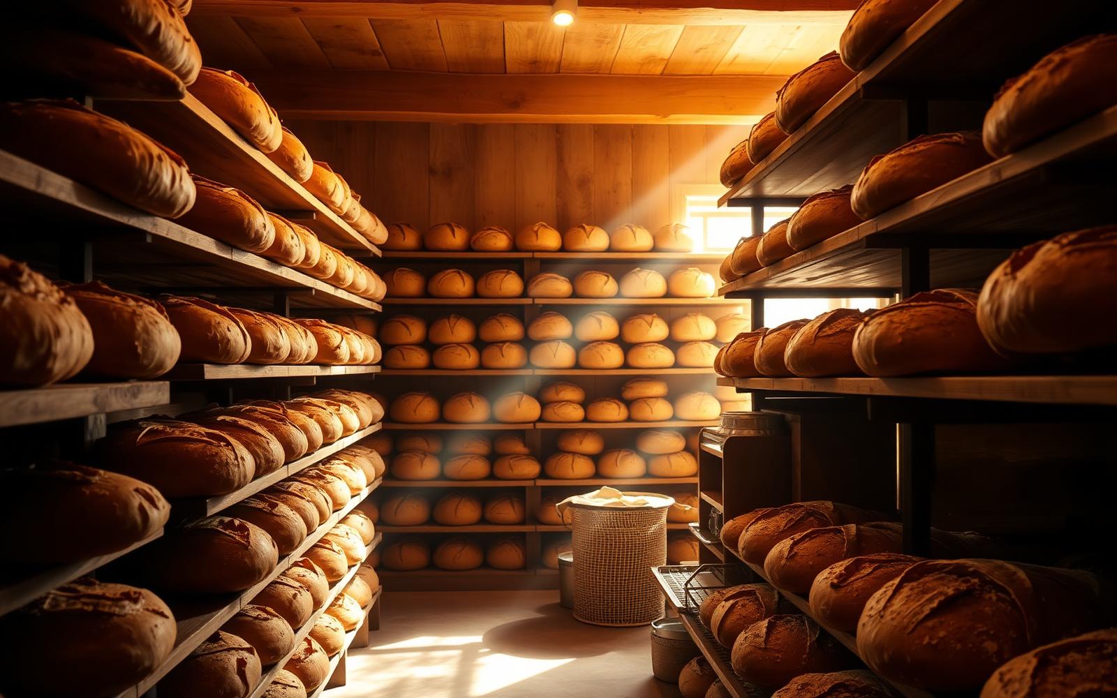 Fresh bread at Calabria Bakery